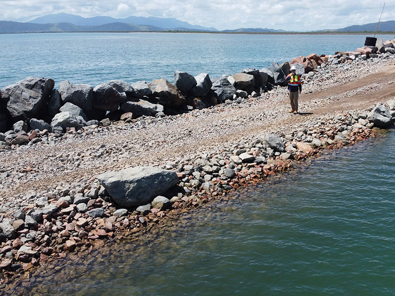 Sea Wall Project at the Port of Townsville by GKL Group