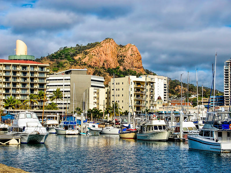 Townsville Marina – with a view to Castle Hill.